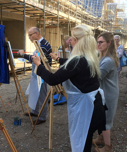 Schilder workshops op elke locatie in België 