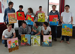 Workshop naaktmodel schilderen in Knokke